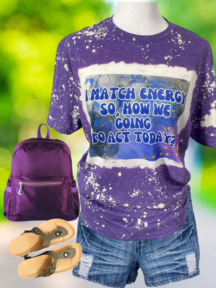 short sleeve " I Match Energy" T-shirt