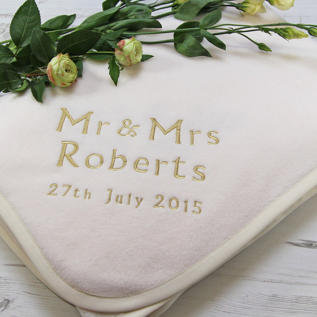 Custom Embroidered Blanket