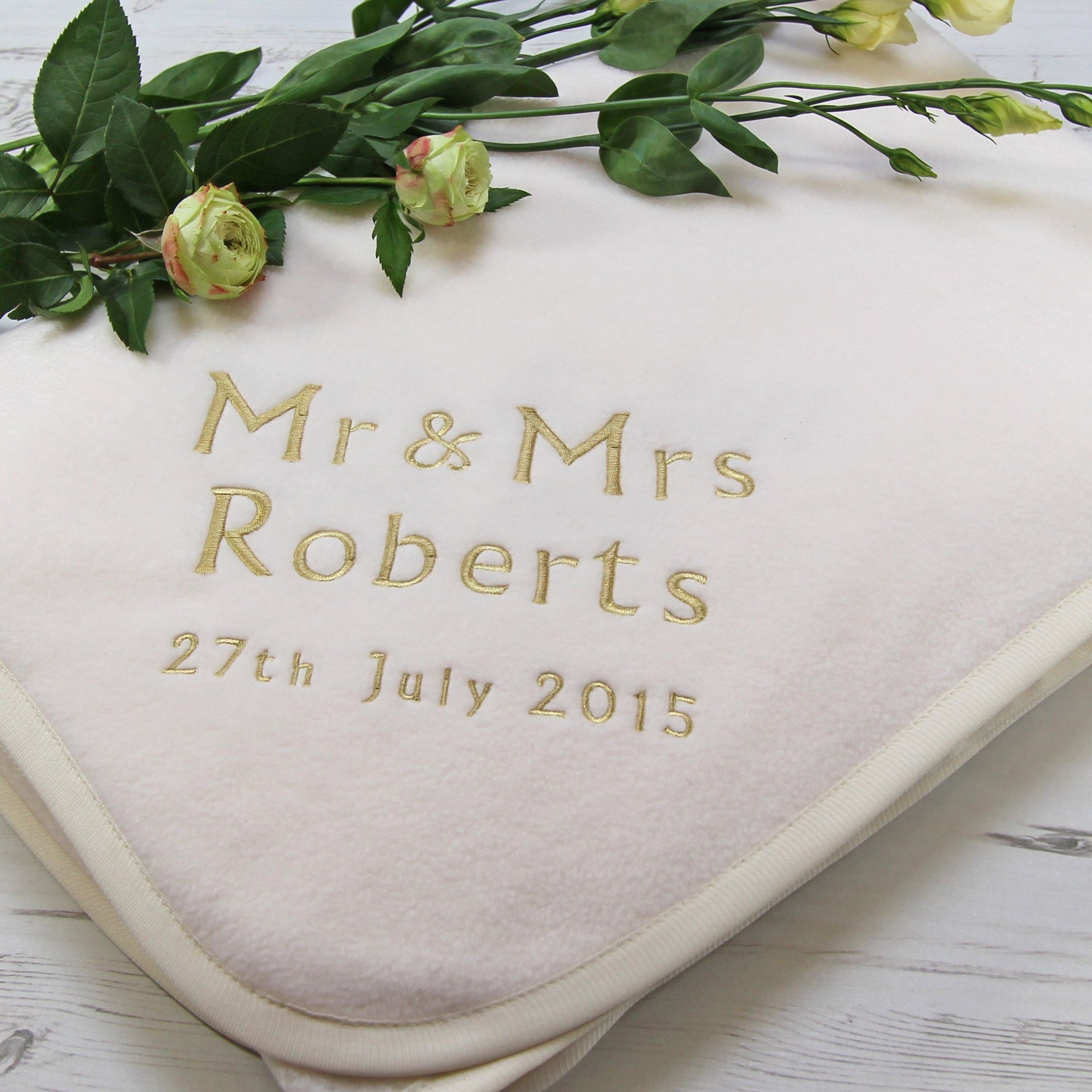 Custom Embroidered Blanket