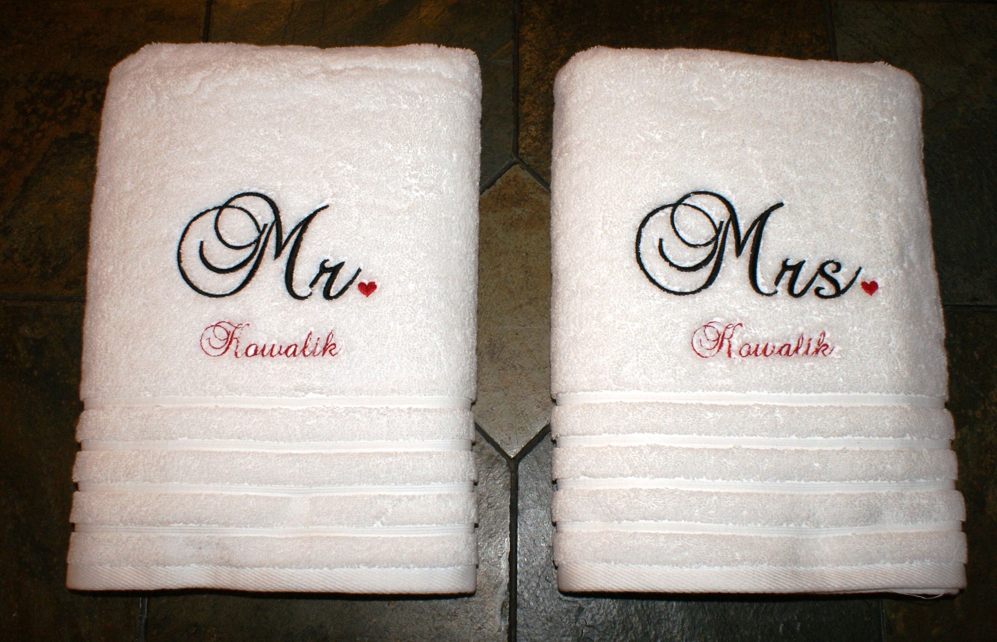 Custom Embroidered Hand Towels