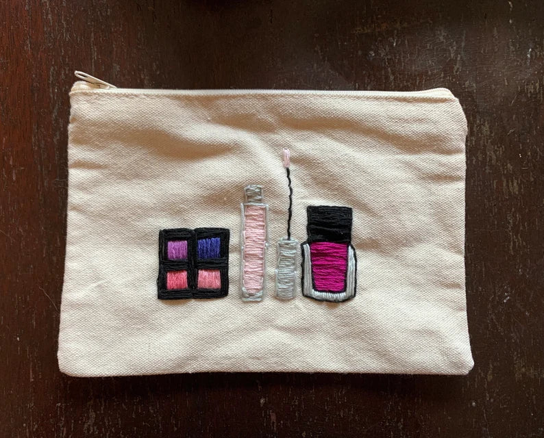 Custom Embroidered Makeup Bag